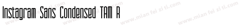 Instagram Sans Condensed TAM Regula字体转换